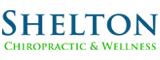 Shelton Chiropractic & Wellness branding with abstract spine